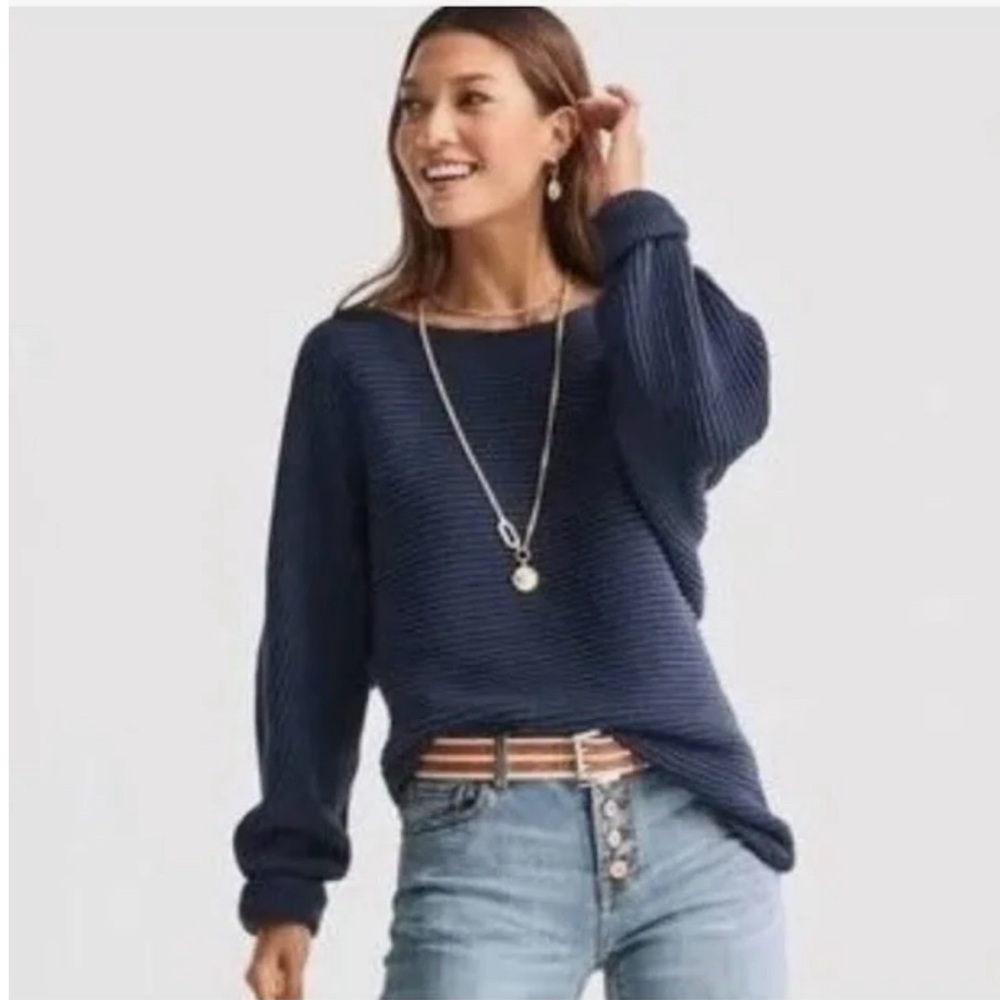 Cabi Utopia Pullover UEC #6232 Navy Blue Size Medium Was $149